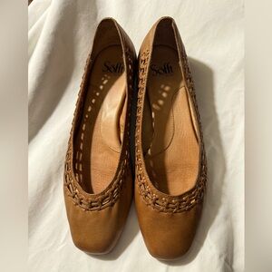 Sofft Women's Brown Leather Flats Sz 9N